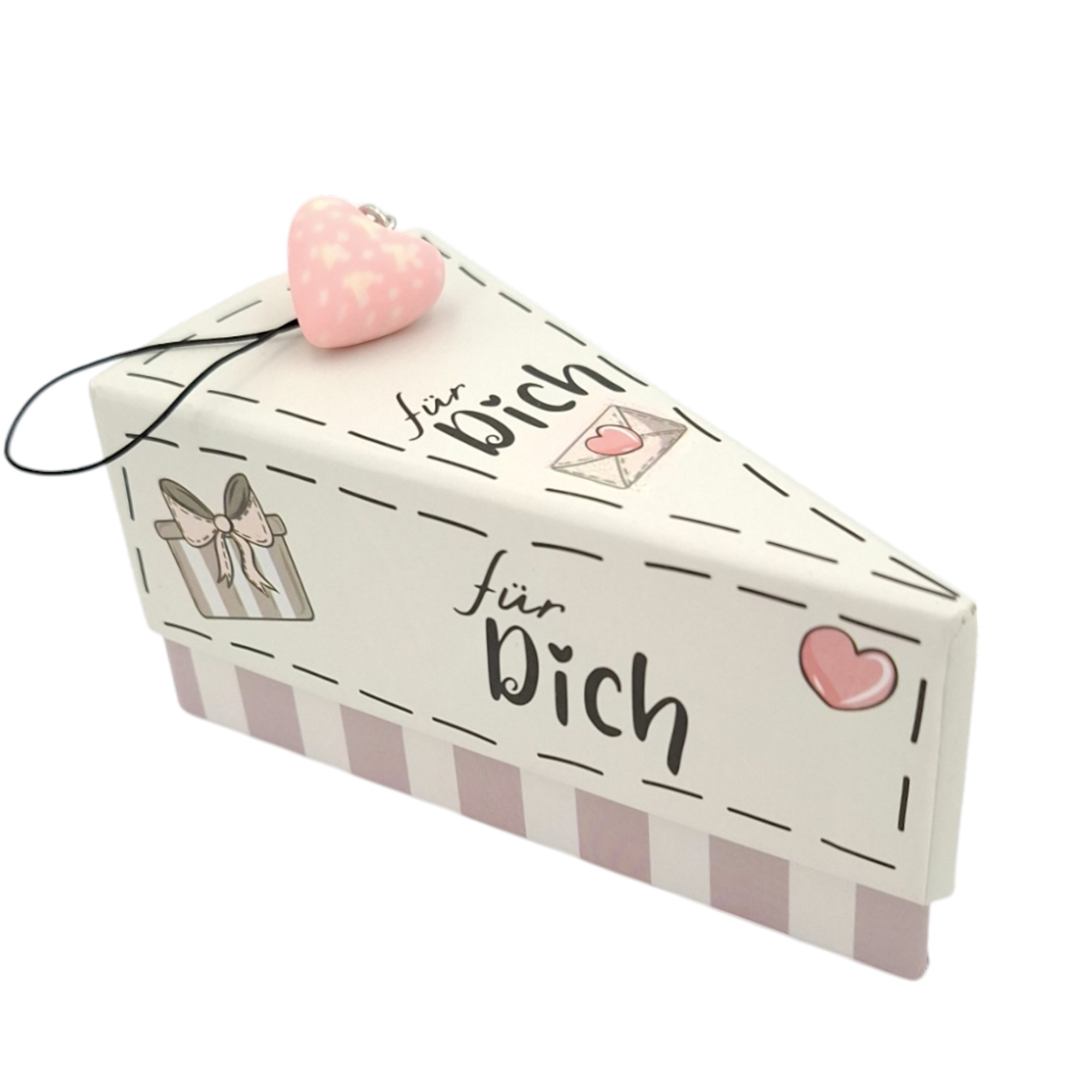 Geschenkschachtel mit Herz, 2 fach sort