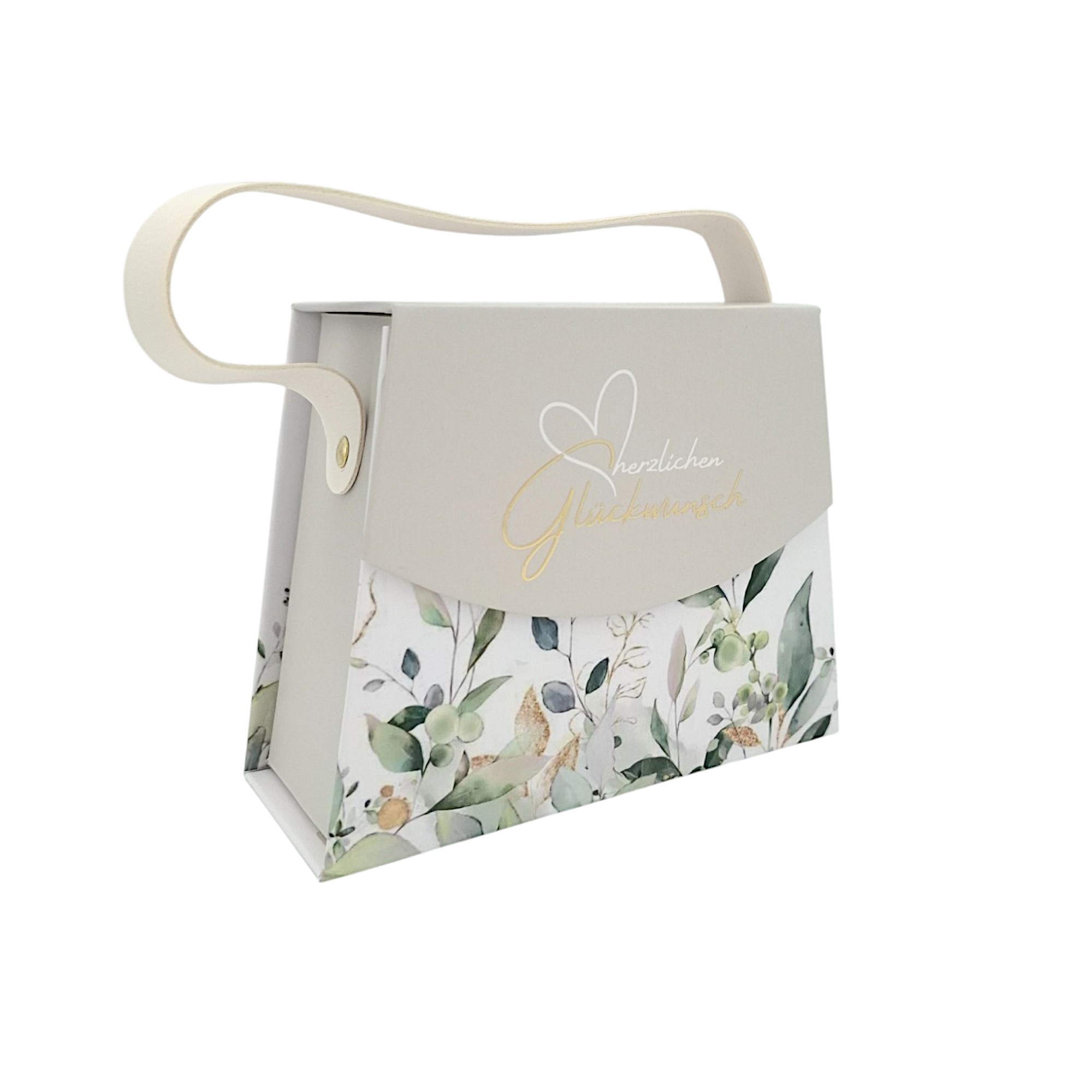 Handtaschen-Geschenkschachtel, Herzlichen Glückwunsch