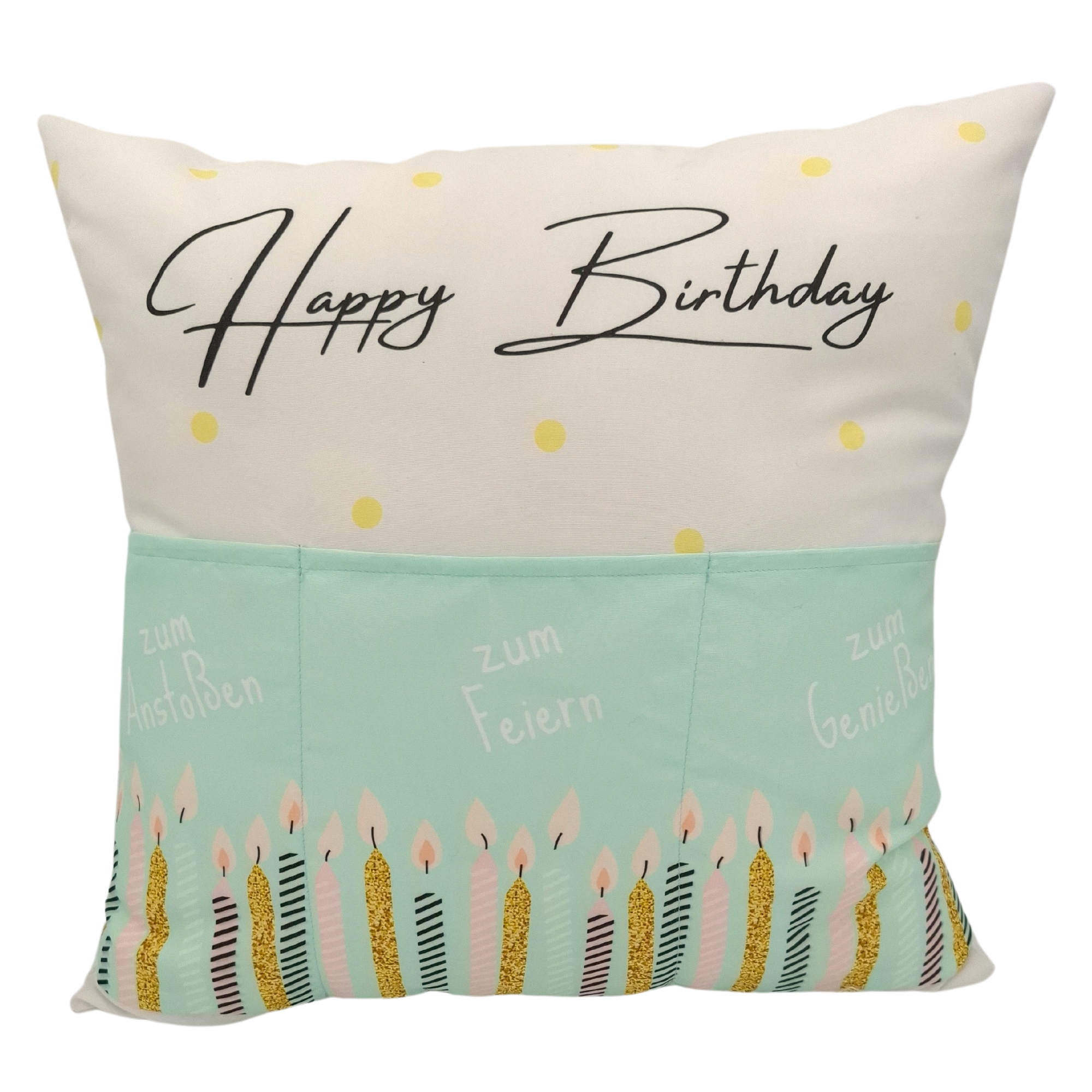 VE Kissen 43 x 43 cm Happy Birthday trendy