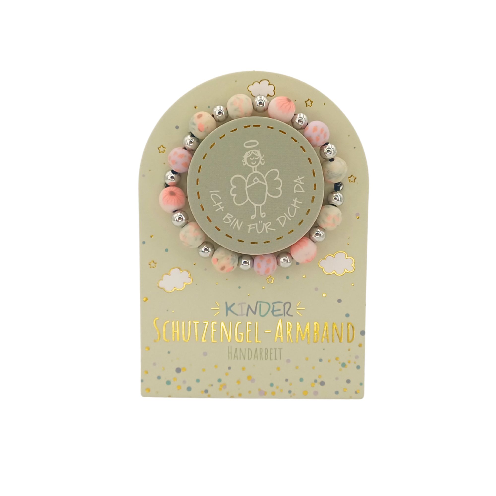 SET Schutzengel Armband auf Karte Kinder, 24 Stk. 5-fach sort