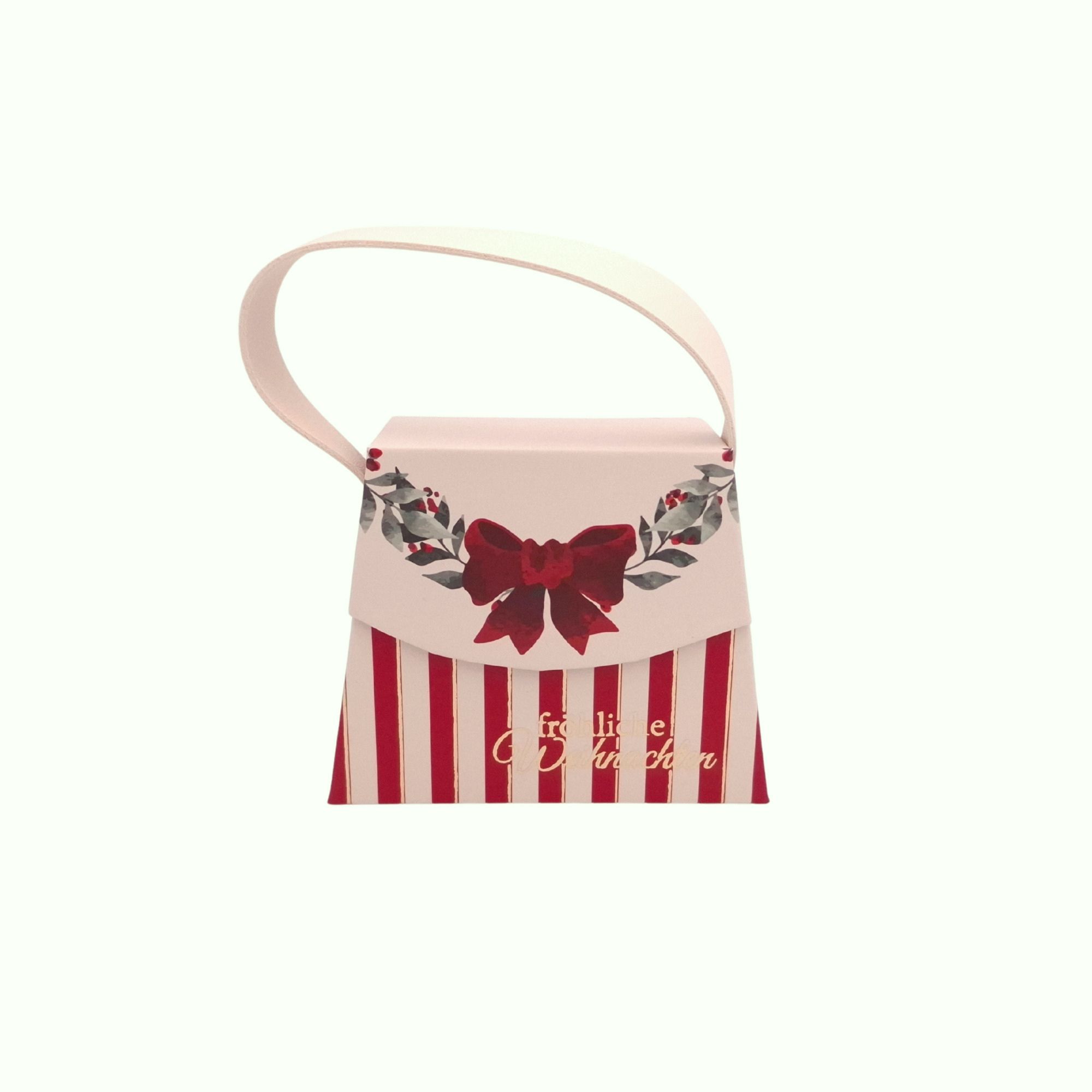 MINI Handtaschen-Geschenkschachtel Fröhliche Weihnachten