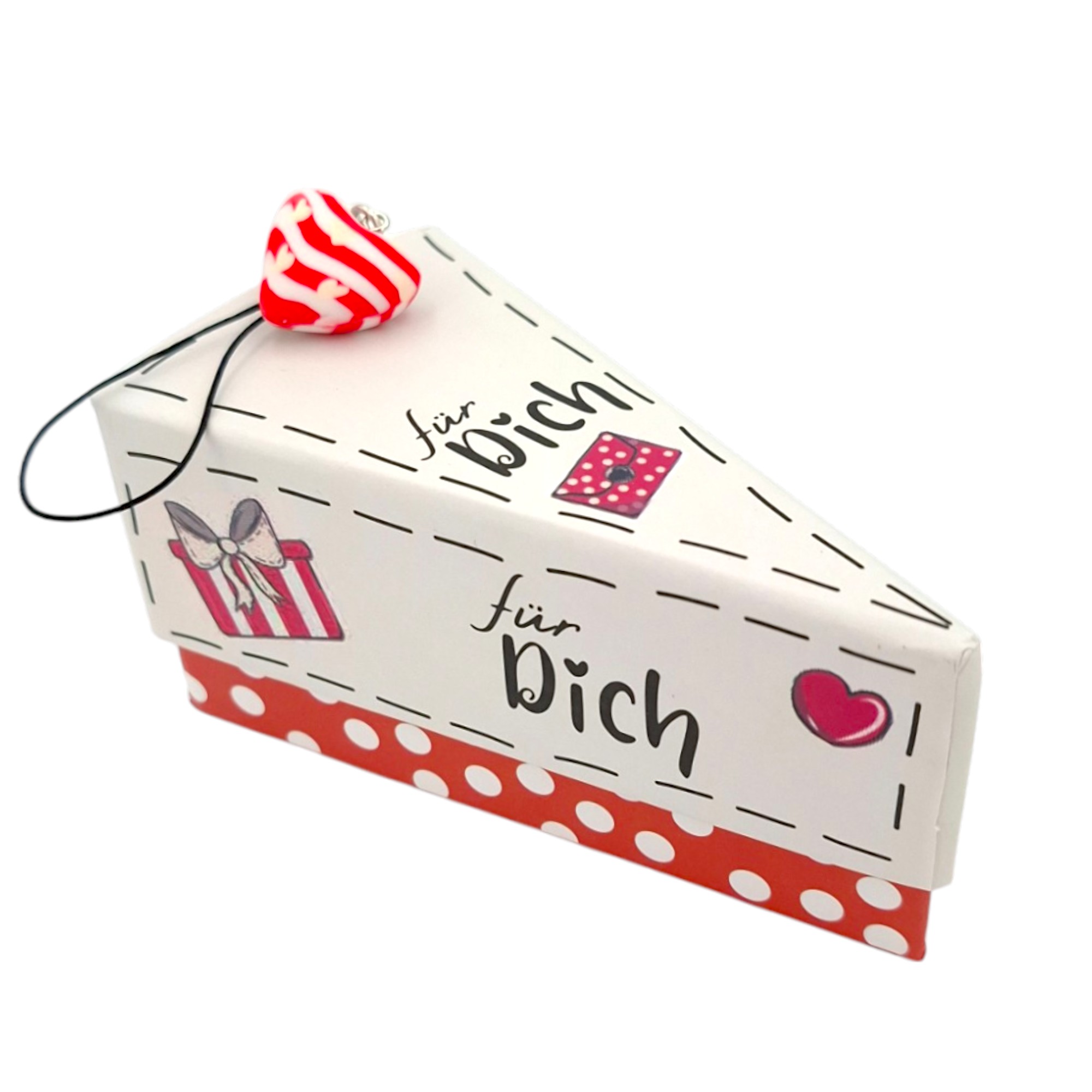 Geschenkschachtel mit Herz, 2 fach sort