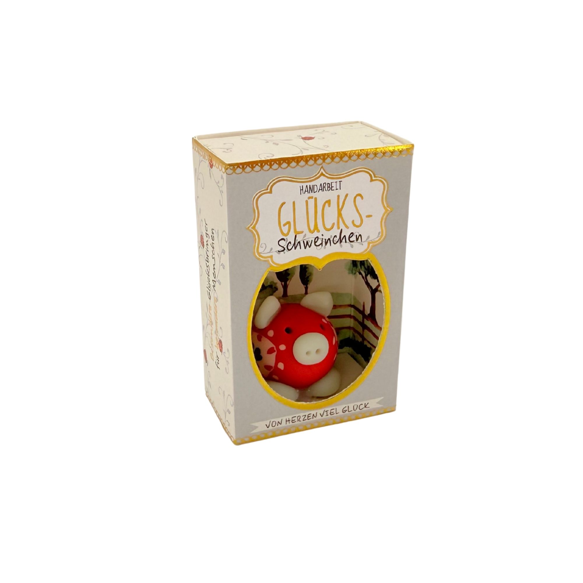 SET Glücksschweinchen in Schächtelchen, 40 Stk, 5-fach sort