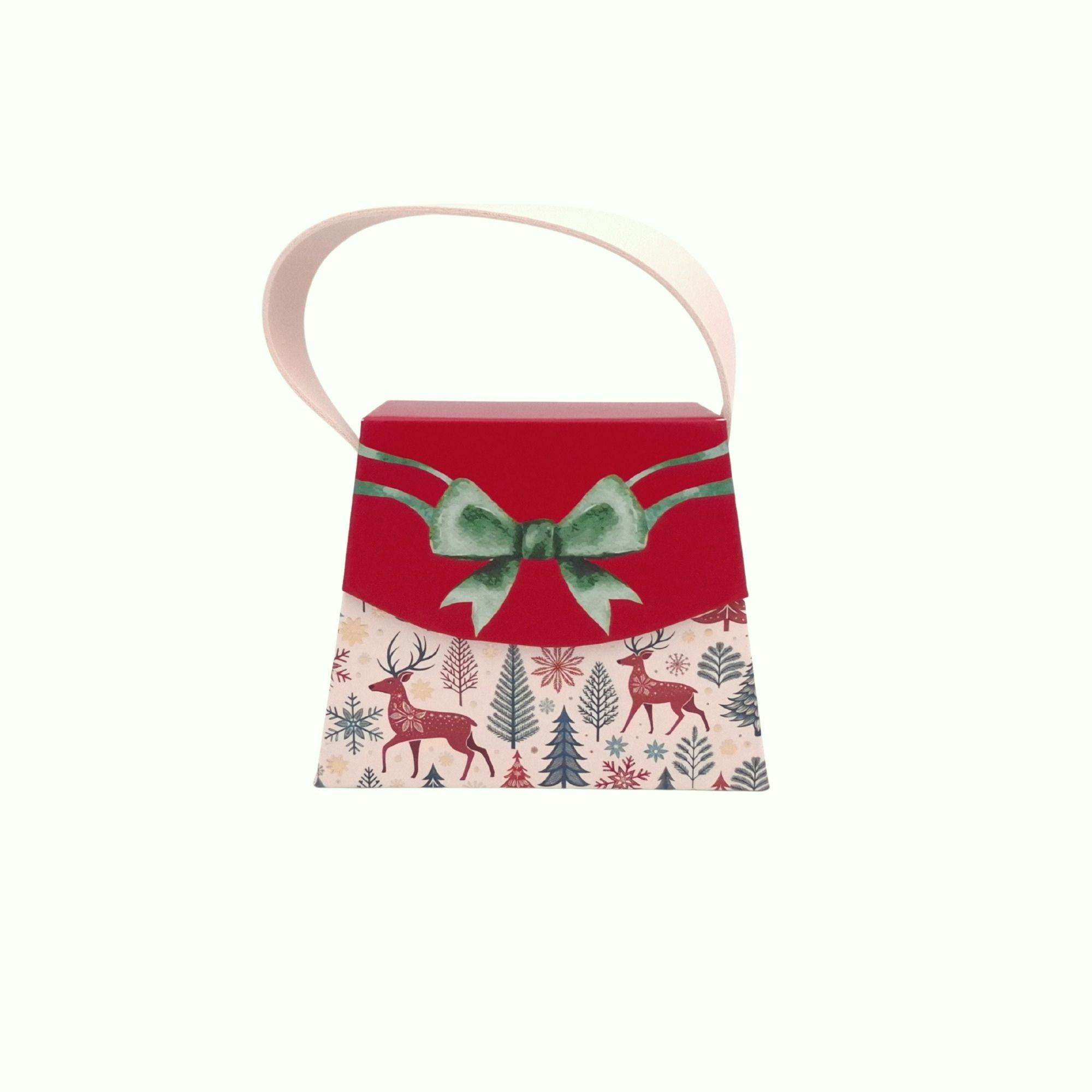 MINI Handtaschen-Geschenkschachtel Weihnachts-Freude