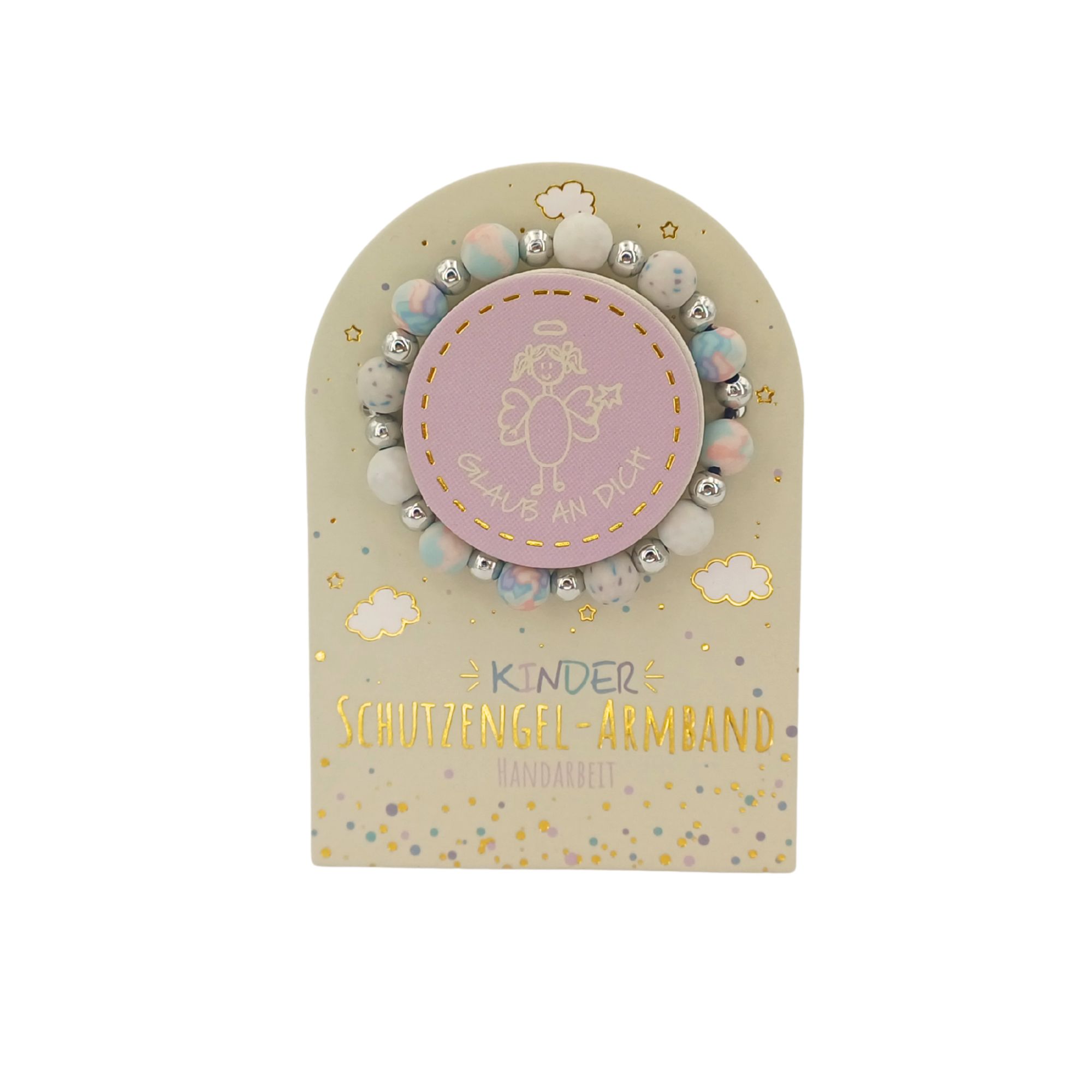 SET Schutzengel Armband auf Karte Kinder, 24 Stk. 5-fach sort