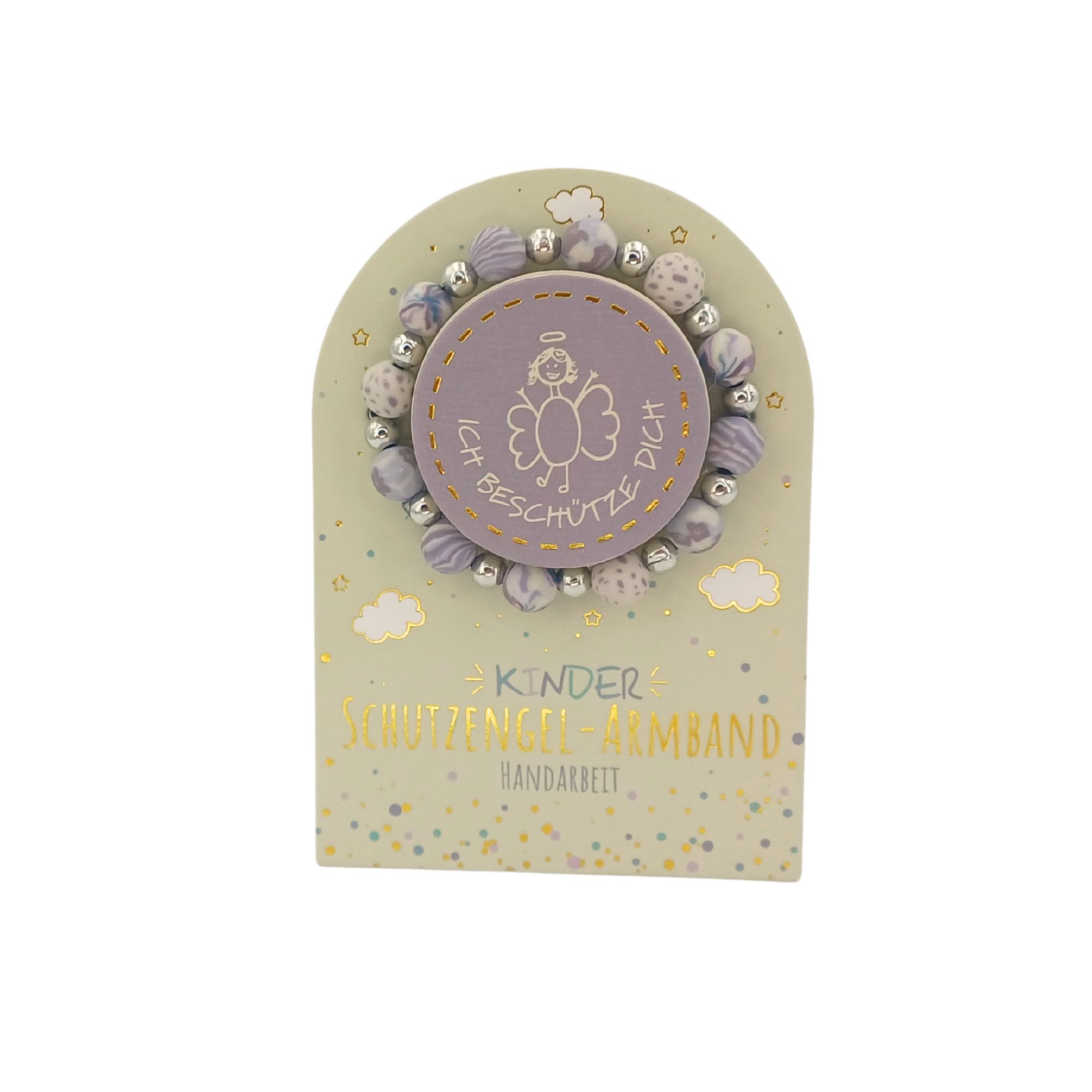 SET Schutzengel Armband auf Karte Kinder, 24 Stk. 5-fach sort