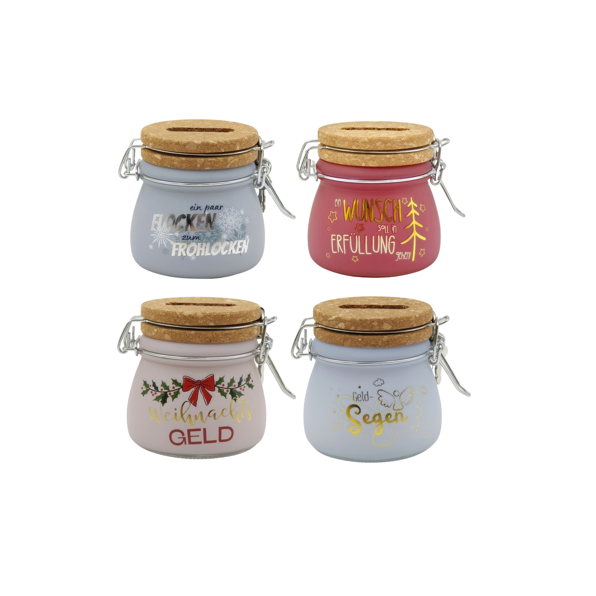 SET Sparglas MINI Weihnachten, 16 Stk, 4-fach sort