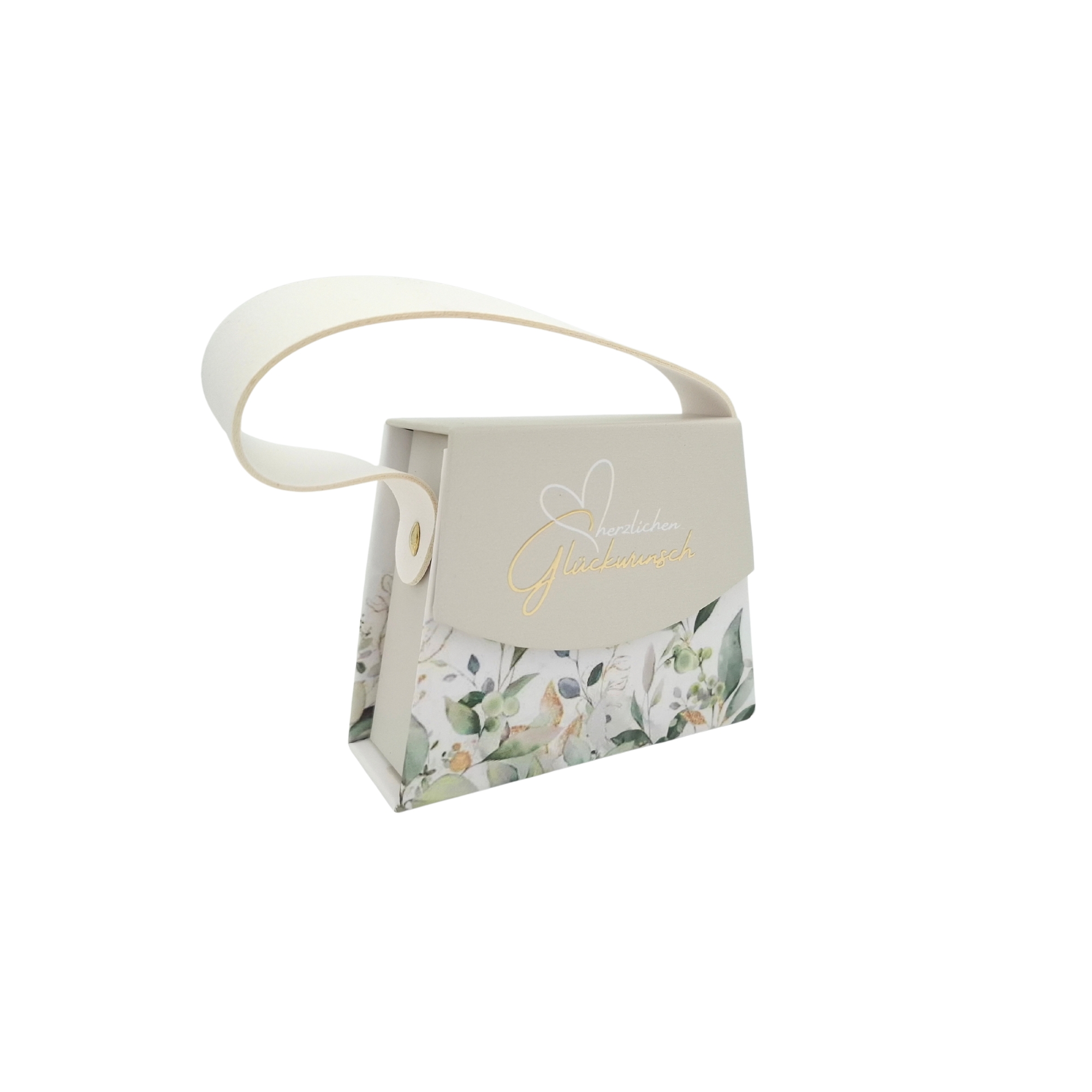 Mini Handtaschen-Geschenkschachtel, Herzlichen Glückwunsch
