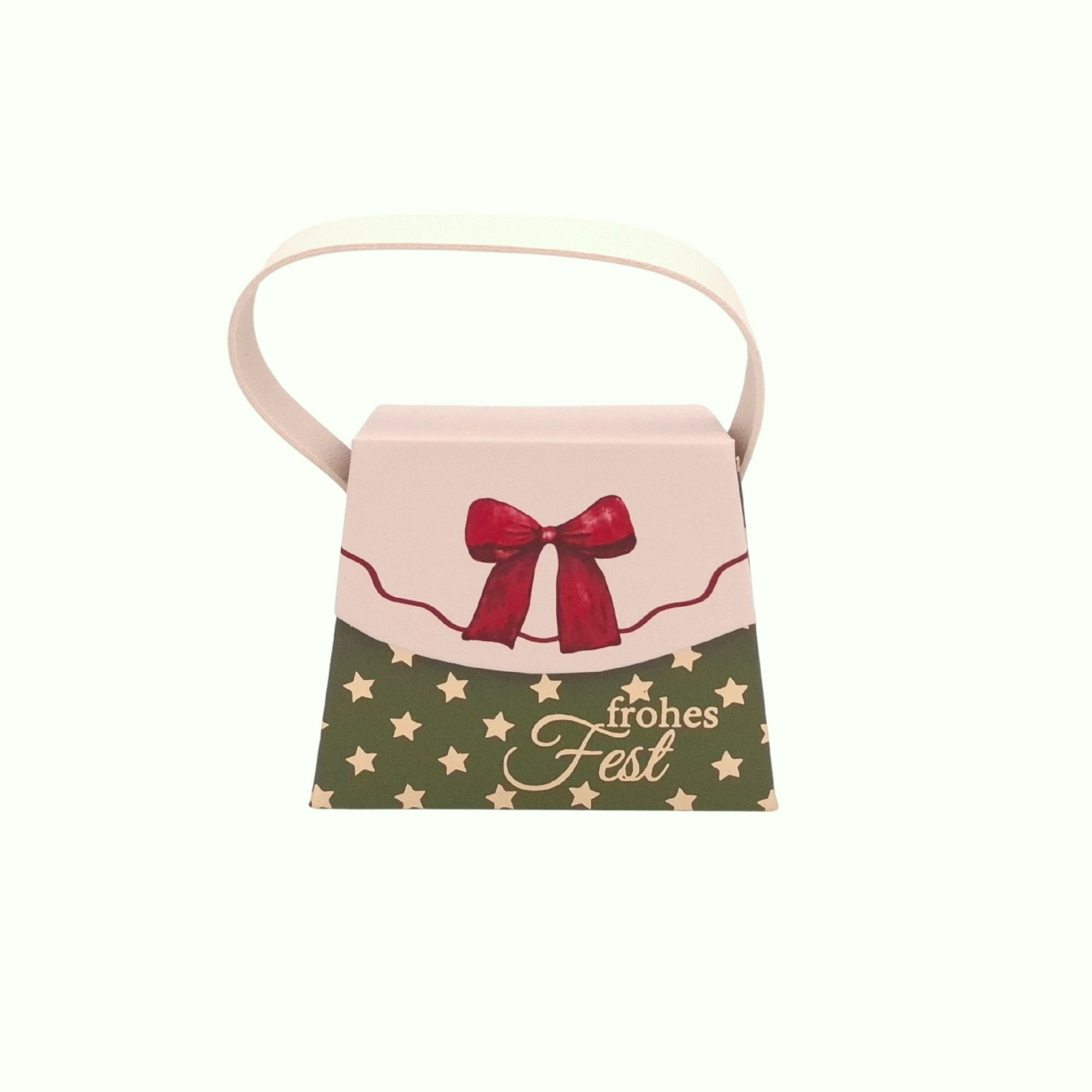 MINI Handtaschen-Geschenkschachtel Frohes Fest