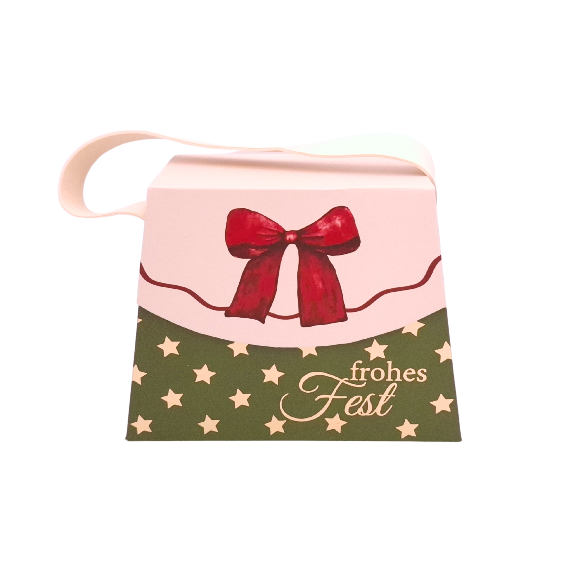Handtaschen-Geschenkschachtel Frohes Fest