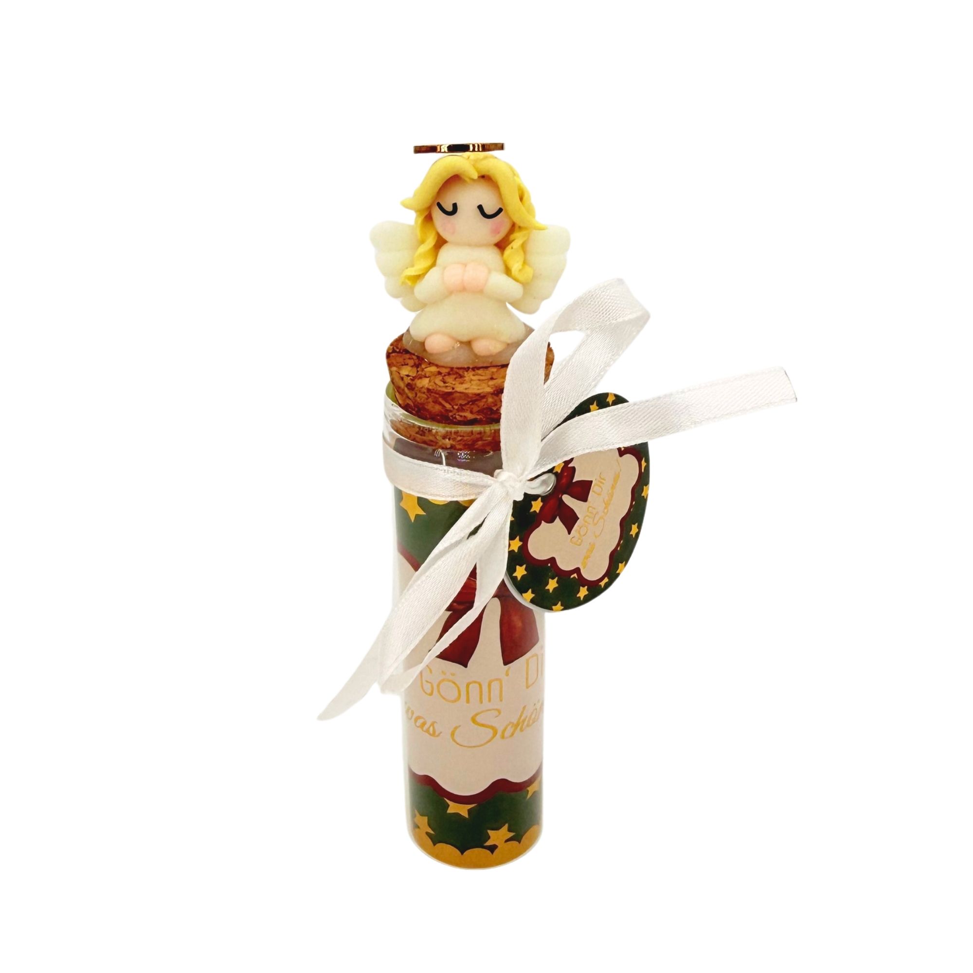 SET Weihnachts-Glücksbringer auf Glas, 16 Stk, 4-fach sort