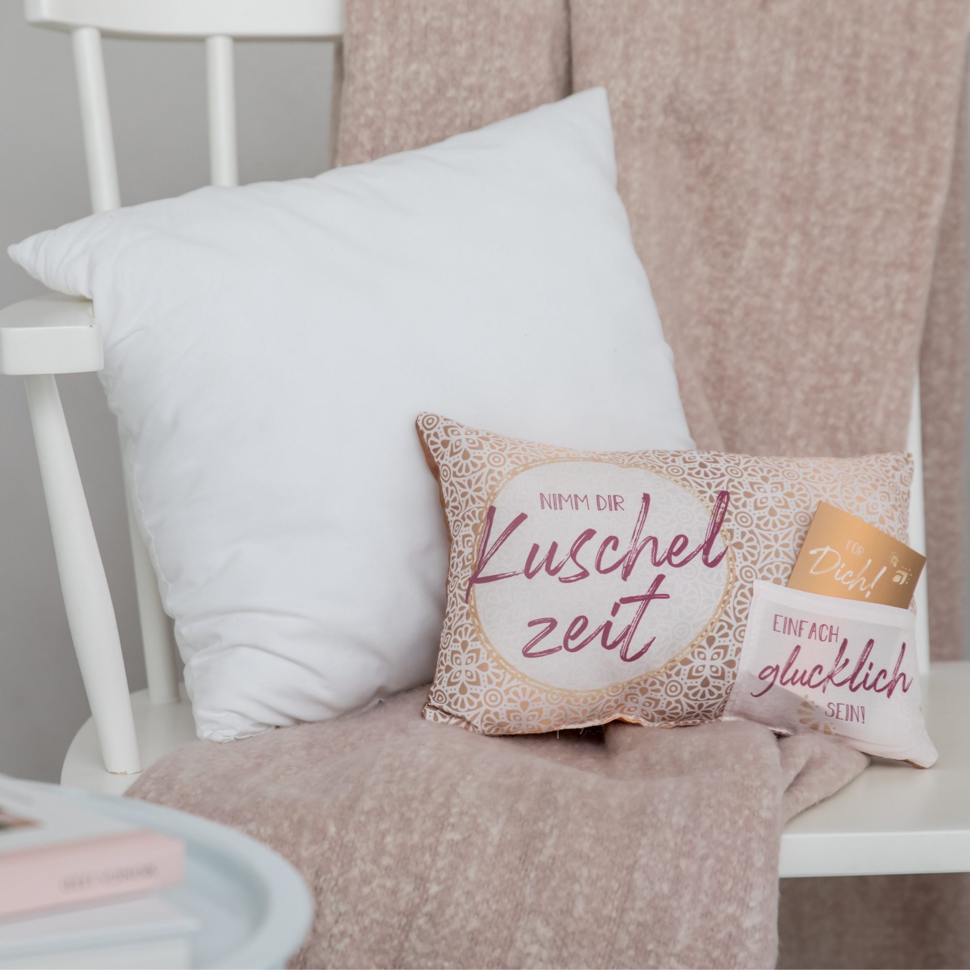 Geschenk-Kissen mit Karte, Kuschelzeit