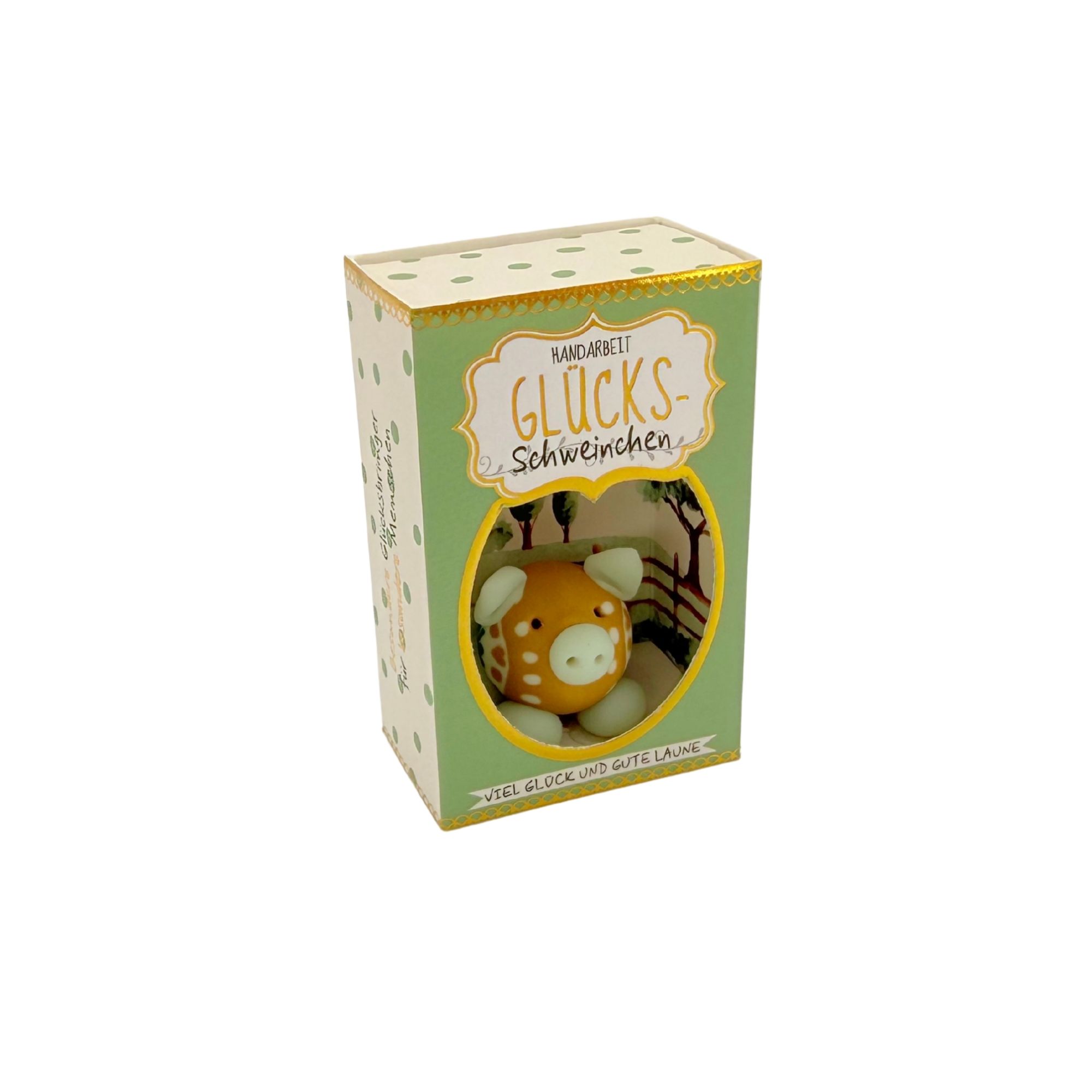 SET Glücksschweinchen in Schächtelchen, 40 Stk, 5-fach sort