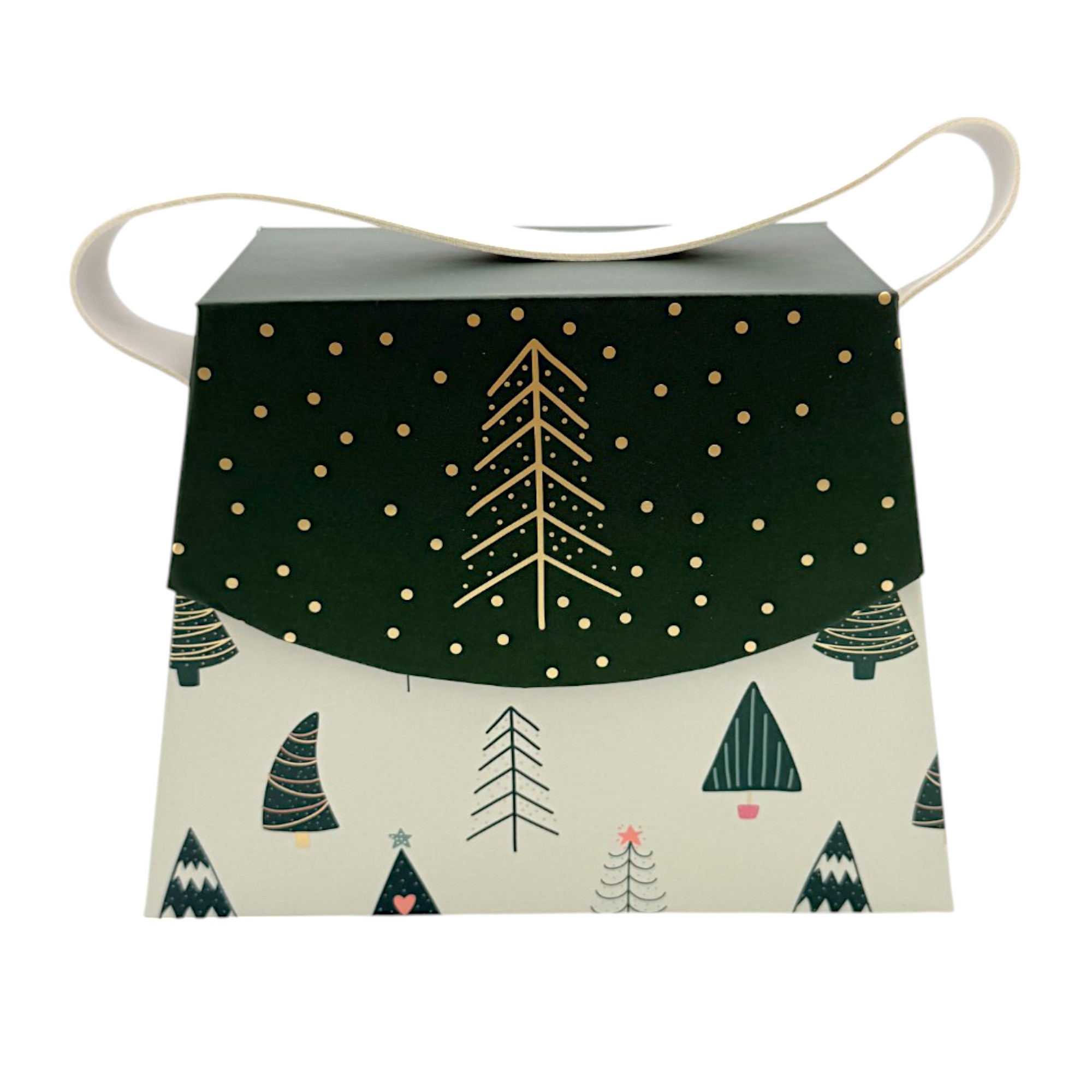 Handtaschen-Geschenkschachtel, Bäume