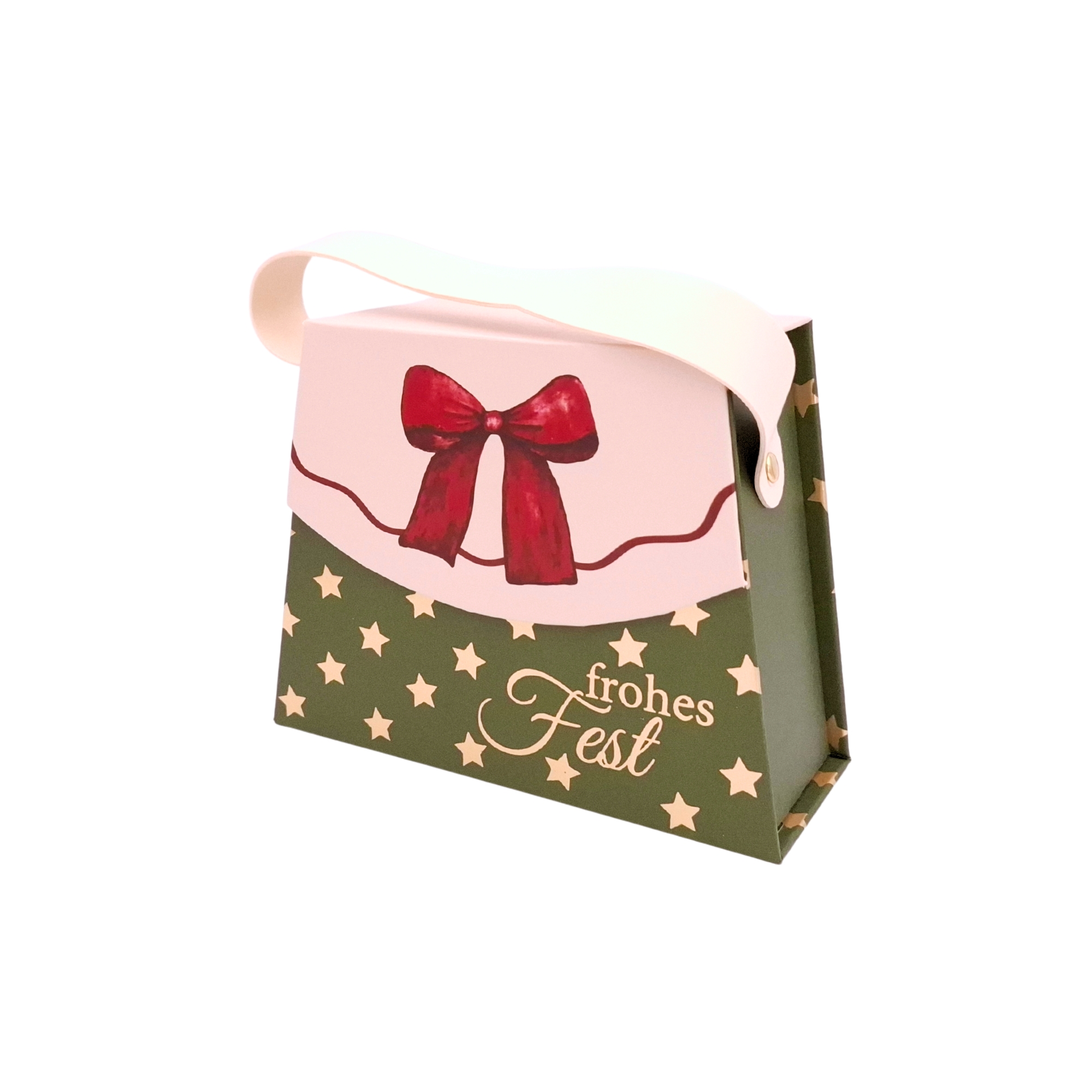 Handtaschen-Geschenkschachtel Frohes Fest